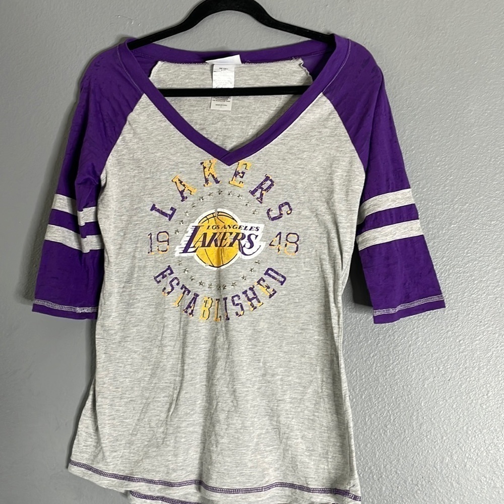 NBA Los Angeles Lakers V Neck T Shirt